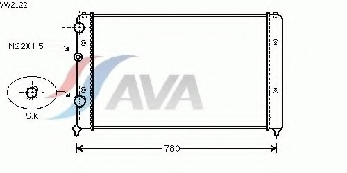 VW2122 AVA QUALITY COOLING