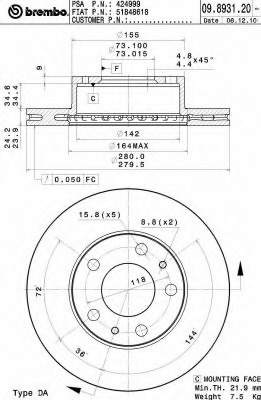 09893120 BREMBO