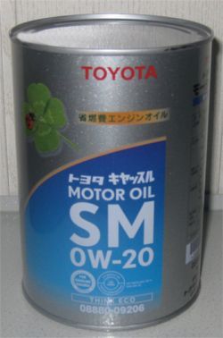 08880-09206 TOYOTA 0W-20 SM Toyota 1L