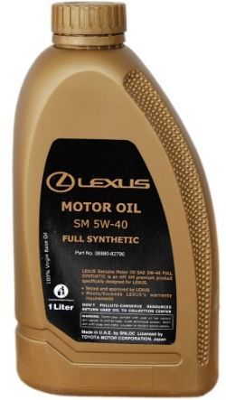 0888082790 Lexus   LEXUS 5W-40 SM 